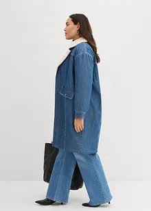 Manteau rembourré en denim, doublé sherpa, bonprix Manteau rembourré en denim, doublé sherpa, bonprix
