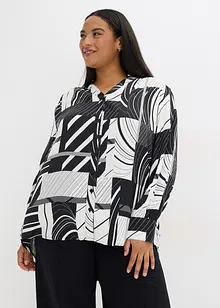 Chemisier en satin avec passepoils contrastants, bonprix Chemisier en satin avec passepoils contrastants, bonprix