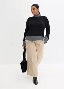 Stehkragenpullover mit Kaschmiranteil, bonprix Stehkragenpullover mit Kaschmiranteil, bonprix