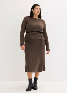 Jupe midi en maille, bonprix Jupe midi en maille, bonprix