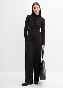Gilet en fine maille de viscose mélangée, bonprix Gilet en fine maille de viscose mélangée, bonprix