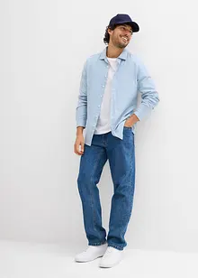 Chemise business en flanelle 100% coton, slim, bonprix Chemise business en flanelle 100% coton, slim, bonprix