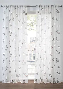 Gardine mit bedruckten Mistelzweigen (1er Pack), bonprix Gardine mit bedruckten Mistelzweigen (1er Pack), bonprix