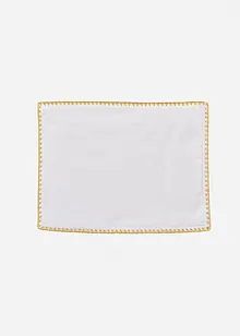 Tischset aus Bio Baumwolle mit Glanz Bordüre (2er Pack), bonprix Tischset aus Bio Baumwolle mit Glanz Bordüre (2er Pack), bonprix