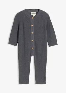 Strick-Overall aus reiner Baumwolle, bonprix Strick-Overall aus reiner Baumwolle, bonprix
