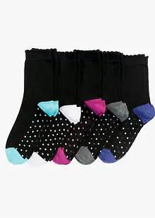 Lot de 5 paires de chaussettes femme, bonprix Lot de 5 paires de chaussettes femme, bonprix