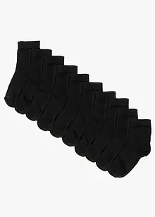 Lot de 10 paires de chaussettes courtes coton, bonprix Lot de 10 paires de chaussettes courtes coton, bonprix