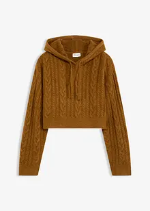 Pull en grosse maille avec capuche, bonprix Pull en grosse maille avec capuche, bonprix