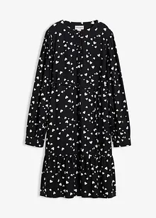 Umstands- und Stillblusenkleid mit süßem Herzendruck aus reiner Viskose, bonprix Umstands- und Stillblusenkleid mit süßem Herzendruck aus reiner Viskose, bonprix