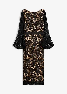 Spitzenkleid mit Satin-Einsatz, bonprix Spitzenkleid mit Satin-Einsatz, bonprix