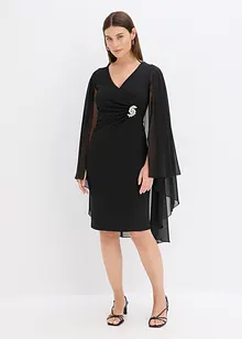 Minikleid mit Cape aus feinem Chiffon, bonprix Minikleid mit Cape aus feinem Chiffon, bonprix
