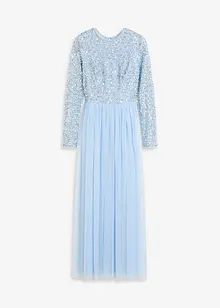 Maxikleid mit Paillettenstickerei, bonprix Maxikleid mit Paillettenstickerei, bonprix