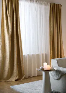 Batist Gardine mit Glanz, auch in extralang (1er Pack), bonprix Batist Gardine mit Glanz, auch in extralang (1er Pack), bonprix