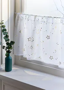 Scheibengardine mit Glanz Sternen, bonprix Scheibengardine mit Glanz Sternen, bonprix