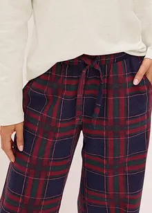 Pyjama mit Flanellhose und Geschenktasche, bonprix Pyjama mit Flanellhose und Geschenktasche, bonprix