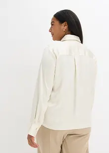 Chemisier en satin avec cravate amovible (2 pces), bonprix Chemisier en satin avec cravate amovible (2 pces), bonprix