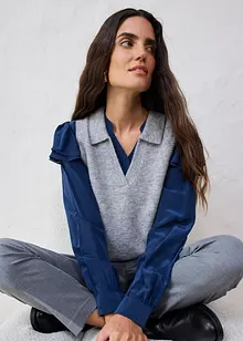 Pull sans manches en laine et alpaga, bonprix Pull sans manches en laine et alpaga, bonprix