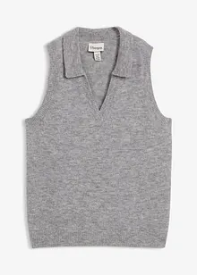 Pull sans manches en laine et alpaga, bonprix Pull sans manches en laine et alpaga, bonprix