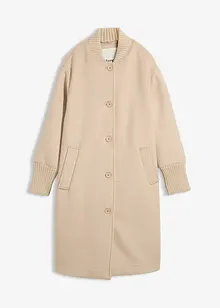 Manteau à empiècement en maille, bonprix Manteau à empiècement en maille, bonprix