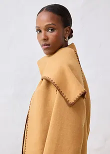 Wolljacke mit Zierstickerei (2tlg. Set mit Schal), bonprix Wolljacke mit Zierstickerei (2tlg. Set mit Schal), bonprix