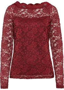 Spitzen-Langarmshirt, bonprix Spitzen-Langarmshirt, bonprix