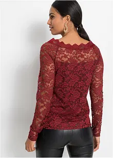 Spitzen-Langarmshirt, bonprix Spitzen-Langarmshirt, bonprix