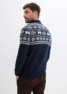Norweger Strickjacke aus reiner Baumwolle, bonprix Norweger Strickjacke aus reiner Baumwolle, bonprix