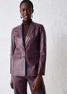 Blazer en cuir d’agneau nappa, bonprix Blazer en cuir d’agneau nappa, bonprix