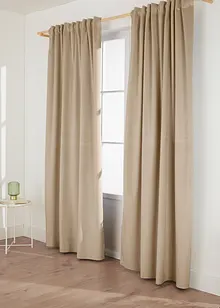 Thermo Verdunkelungsvorhang mit samtiger Oberfläche (1er Pack), bonprix Thermo Verdunkelungsvorhang mit samtiger Oberfläche (1er Pack), bonprix