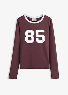 Langarmshirt aus leichtem Jersey, bonprix Langarmshirt aus leichtem Jersey, bonprix