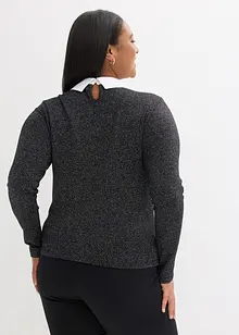 T-shirt manches longues en coton mélangé, bonprix T-shirt manches longues en coton mélangé, bonprix