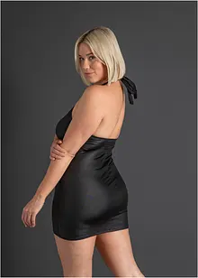 Neckholderkleid aus Wetlook, bonprix Neckholderkleid aus Wetlook, bonprix