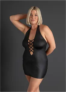 Neckholderkleid aus Wetlook, bonprix Neckholderkleid aus Wetlook, bonprix