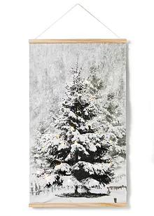 Affiche suspendue LED avec sapin de Noël, bonprix Affiche suspendue LED avec sapin de Noël, bonprix