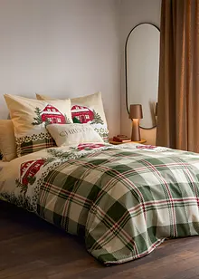 Bettwäsche mit Häusern und Karos, bonprix Bettwäsche mit Häusern und Karos, bonprix