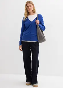 Gilet boutonné en maille fine, bonprix Gilet boutonné en maille fine, bonprix