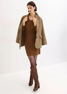 Strickkleid mit Zopfmuster, bonprix Strickkleid mit Zopfmuster, bonprix