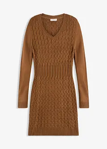 Strickkleid mit Zopfmuster, bonprix Strickkleid mit Zopfmuster, bonprix