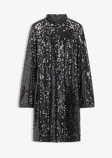 Paillettenkleid mit Trompeten-Ärmel, bonprix Paillettenkleid mit Trompeten-Ärmel, bonprix