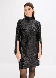 Paillettenkleid mit Trompeten-Ärmel, bonprix Paillettenkleid mit Trompeten-Ärmel, bonprix