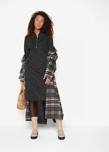 Sweatkleid mit Troyer, bonprix Sweatkleid mit Troyer, bonprix