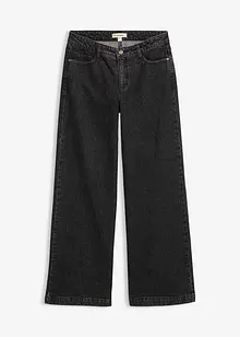 Jean large taille mi-haute, longueur sol, bonprix Jean large taille mi-haute, longueur sol, bonprix