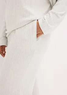 Weit geschnittener Loungewear Hausanzug aus weicher Rippe, bonprix Weit geschnittener Loungewear Hausanzug aus weicher Rippe, bonprix