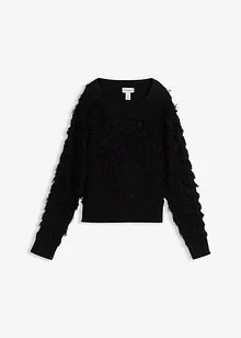 Pull en grosse maille à franges, bonprix Pull en grosse maille à franges, bonprix