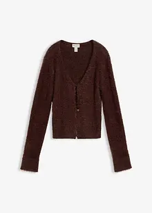 Gilet en fine maille poilue, bonprix Gilet en fine maille poilue, bonprix