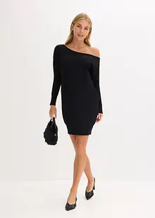 One-Shoulder-Strickkleid, bonprix One-Shoulder-Strickkleid, bonprix