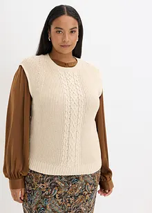 Pullunder mit Baumwollanteil, bonprix Pullunder mit Baumwollanteil, bonprix