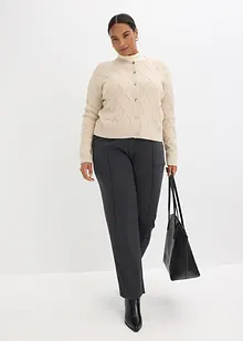 Veste bomber en maille torsadée avec laine, bonprix Veste bomber en maille torsadée avec laine, bonprix