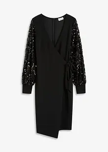 Midikleid mit Paillettenstickerei an den Ärmel, bonprix Midikleid mit Paillettenstickerei an den Ärmel, bonprix