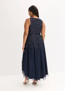Vokuhila-Kleid mit Pailettenstickerei, bonprix Vokuhila-Kleid mit Pailettenstickerei, bonprix